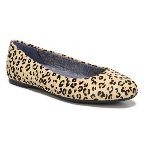 Dr. Scholl's Shoes - Dr. Scholl’s Giorgie Leopard calf hair flat shoes NWOB sz 10